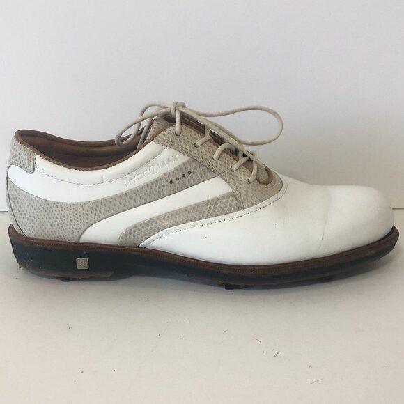 ECCO HydroMax Golf Shoes Women's Size 9/9.5 US 40 EU White Gray - Picture 12 of 12